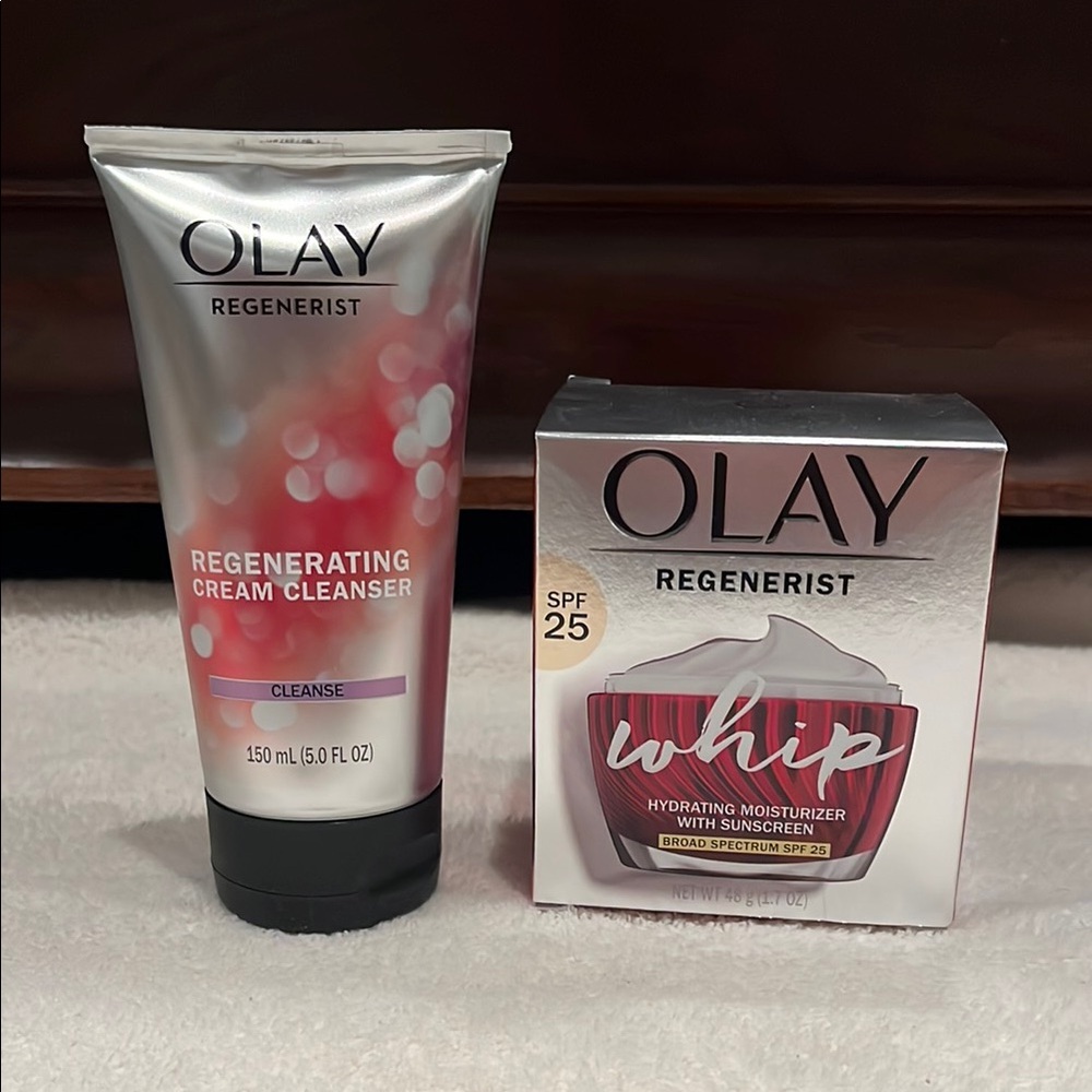 OLAY Regenerist Cleanser and Whip Moisturizer w/SPF 25 Duo